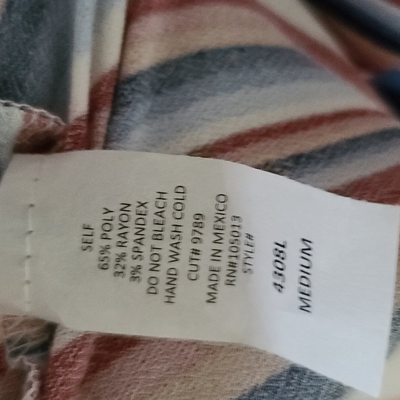 Andree by unit striped tee size medium - Picture 6 of 6